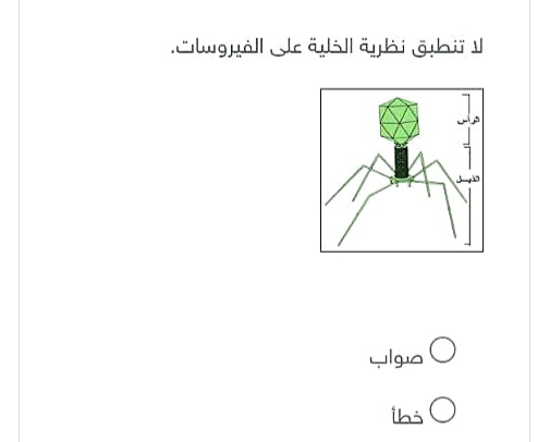 لا تنطبق نظرية الخلية على الفيروسات