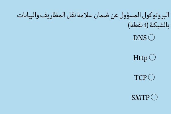 البروتوكول المسؤول عن ضمان سلامة